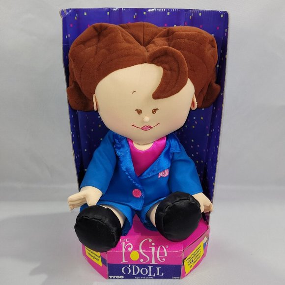 Rosie O'Donnell 1990s Vintage 16" Plush Talking Doll by Tyco - Picture 1 of 2